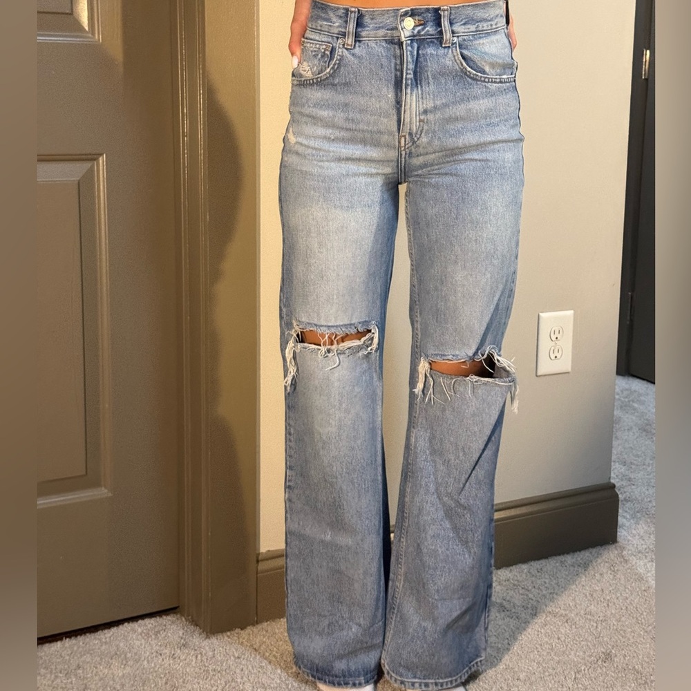 wide leg jeans